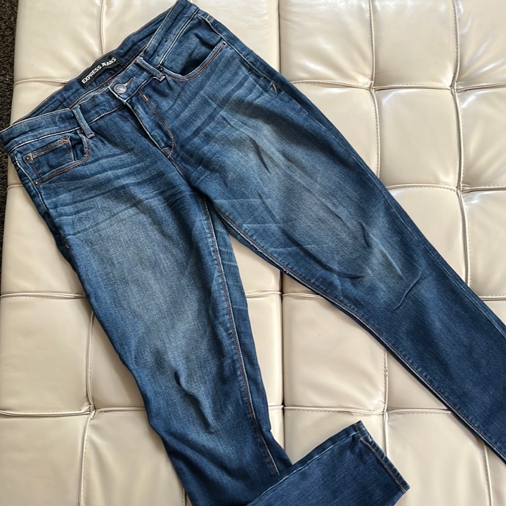 Express Mid Rise Legging Jeans Size 4